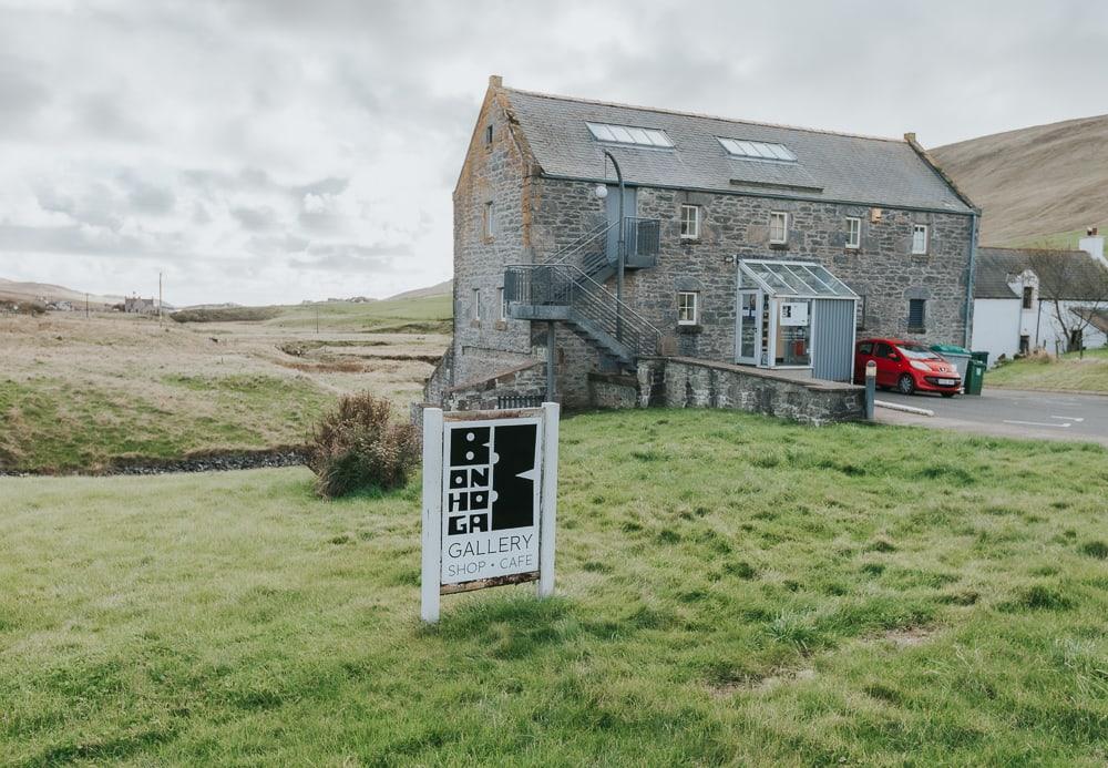 bonhoga gallery and cafe in weisdale mill shetland