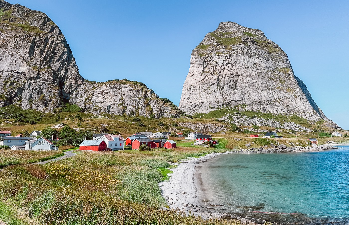 Sanna beach in Træna, Norway