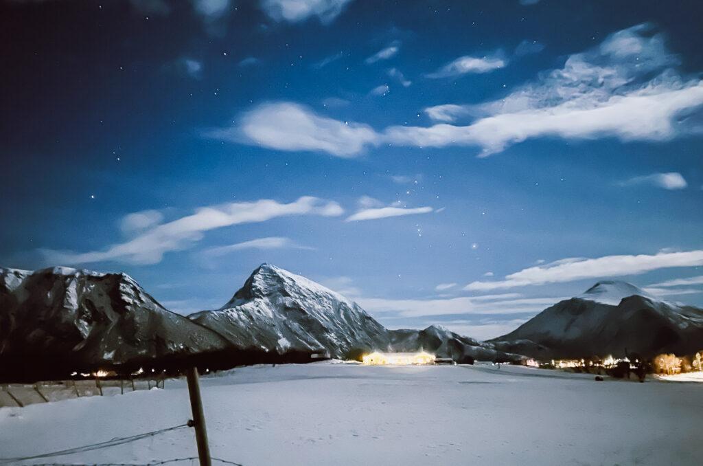 Steigen, Norway at night